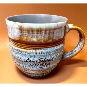 Long Island New York Ceramic Clay Mug Coffee Tea Large Hand Glazed